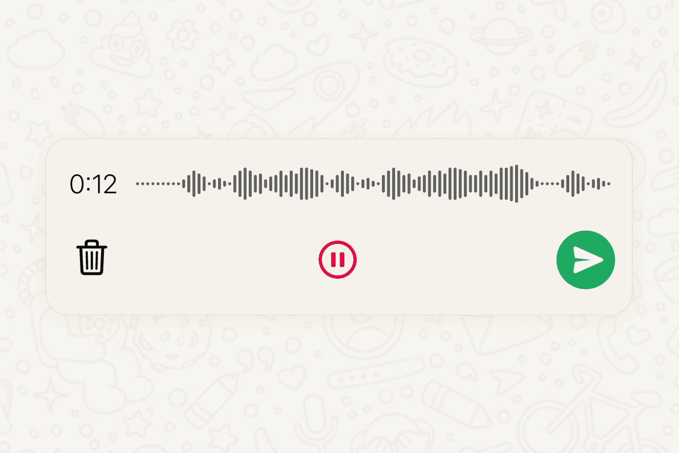 Sending a voice note to your Town assistant on WhatsApp