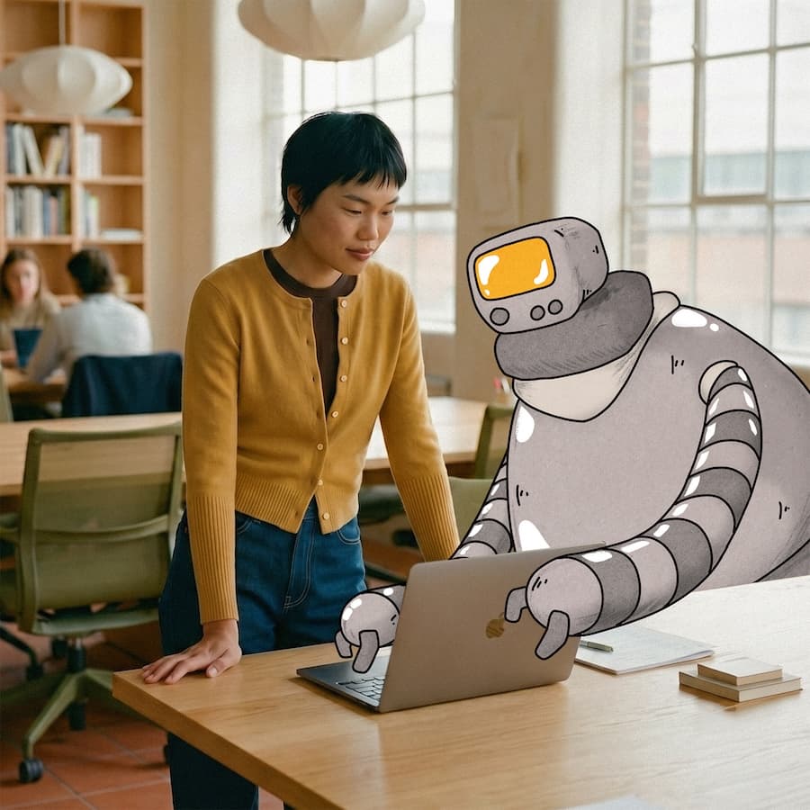 Elle and Norm working together